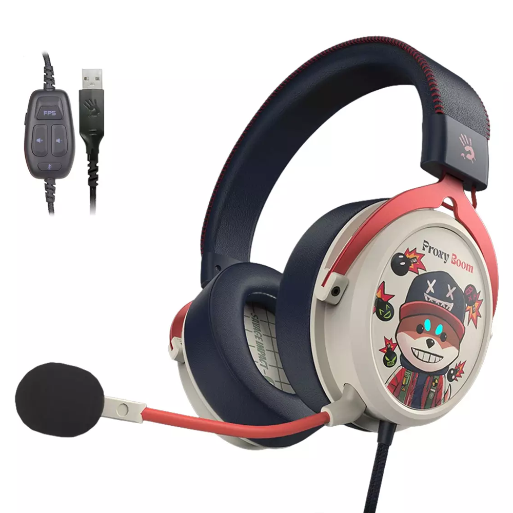 Bloody M595 HybridCore Wired Gaming Headphone (USB 2.0) - Proxy Boom