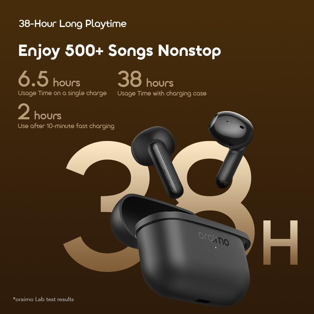 Oraimo SpacePuds Lite OTW-324 Earbuds - Black