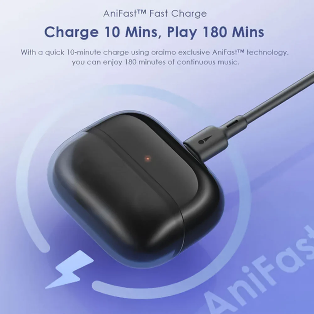 Oraimo SpaceBuds Z OTW-625 ANC Earbuds - Light Gold