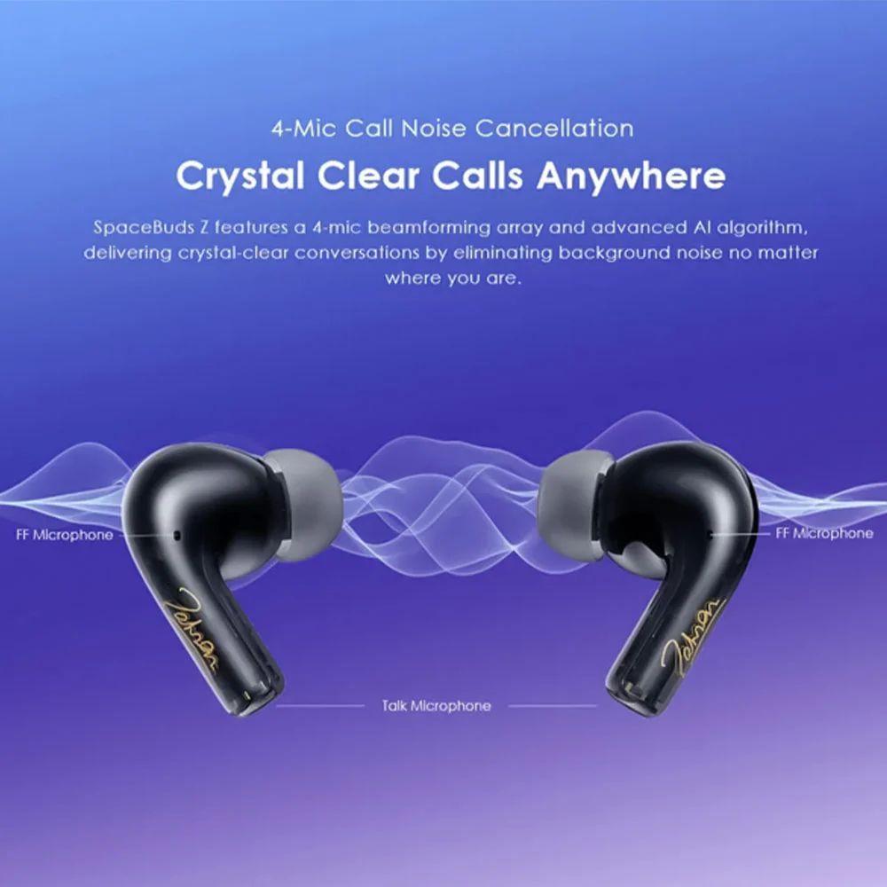 Oraimo SpaceBuds Z OTW-625 ANC Earbuds - Light Gold