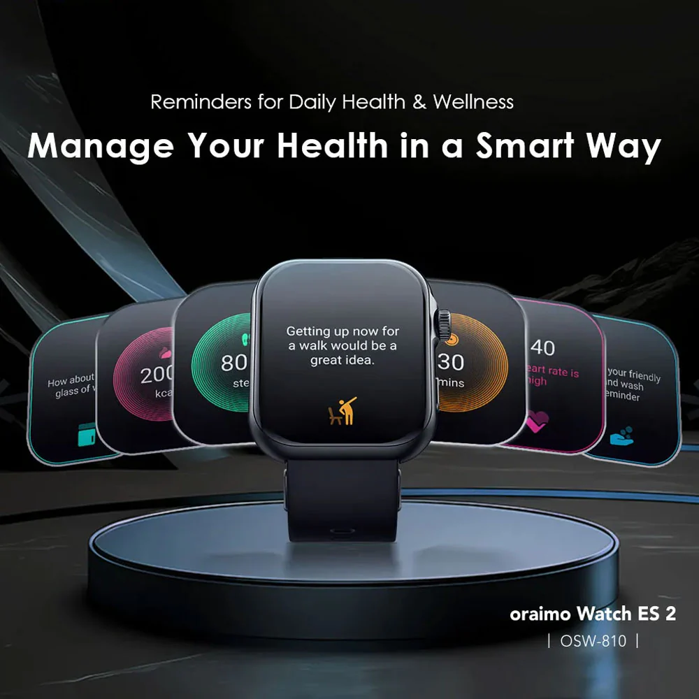 Oraimo Watch ES 2 OSW-810 Smart Watch - Black