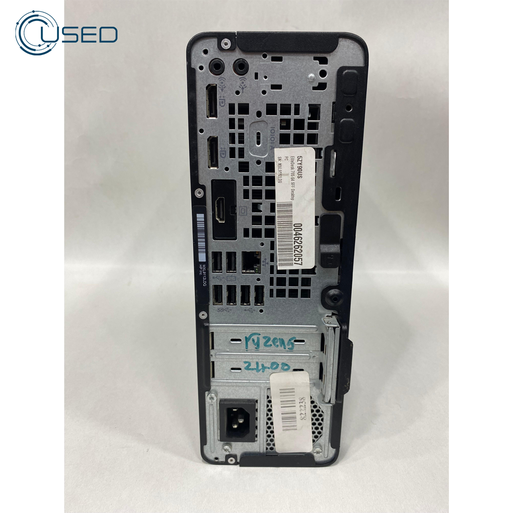 PC Used Desktop HP EliteDesk 705 G4 (Ryzen 5 PRO/2400G - 8G DDR4 - 500G + 256G NVMe - AMD Vega Graphics 11 - DVD)