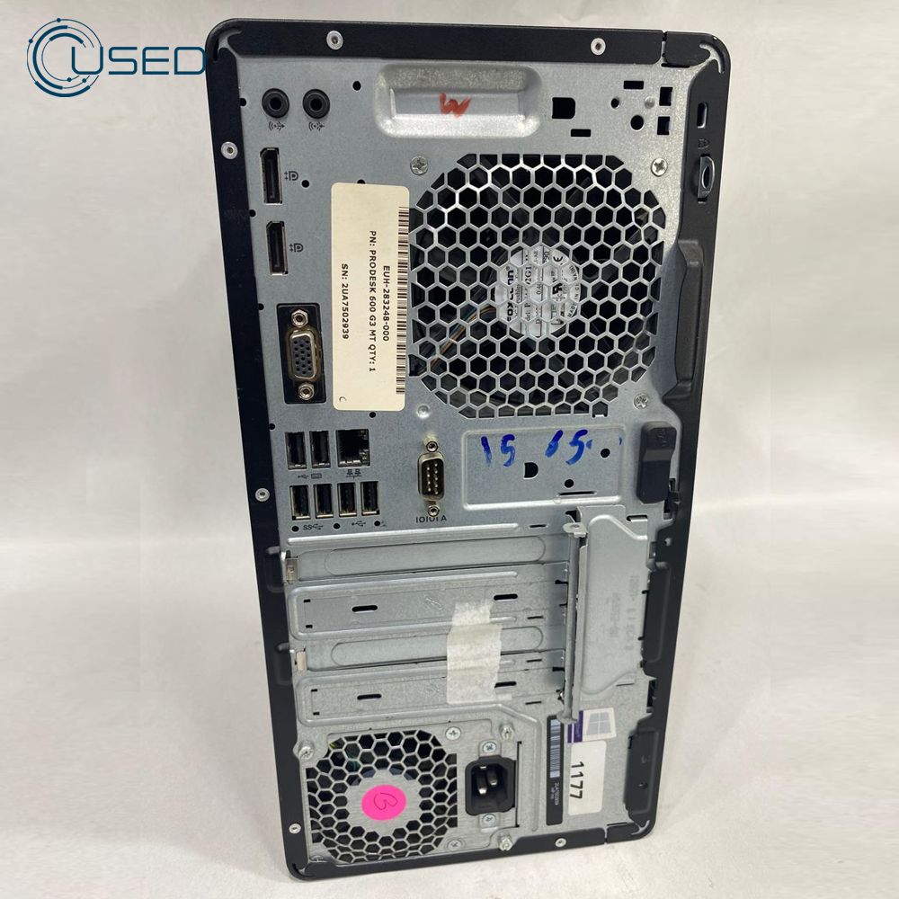 PC Used Tower HP ProDesk 600 G3 (I5/6500 - 8G DDR4 - No Hard - Intel HD Graphics 530 - DVD)