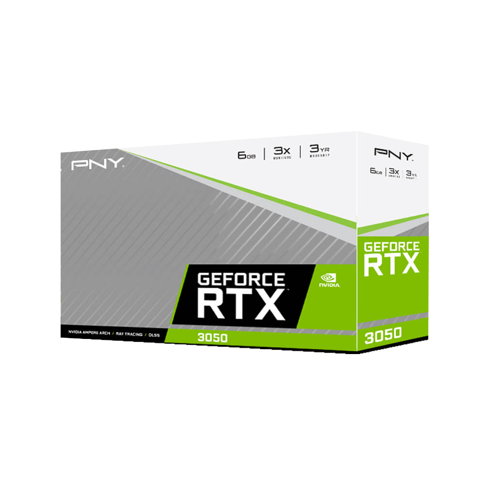 PNY GeForce RTX 3050 Vetro 6G GDDR6 Graphics Card