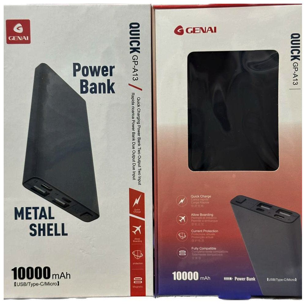 Power Bank 10000Mah Genai Gp-A13