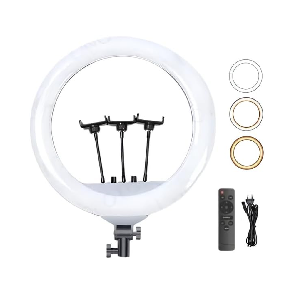 Plokama Live-R45 Soft Ring Light (450mm - 3 Color Mode - Remote Control)