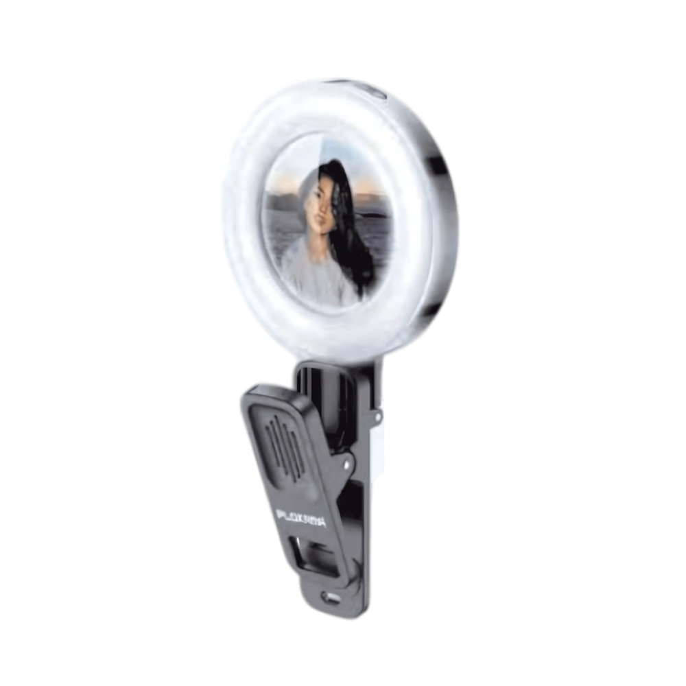 Plokama U20 PRO LED RGB Ring Light 6.8cm x 1.3cm x 9.9cm With Phone Buckle
