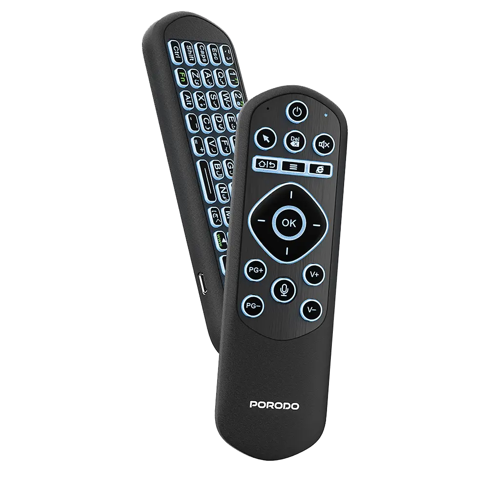 Porodo Miko Mini Bluetooth Keyboard 6-Axis Gyro Sensor - Black