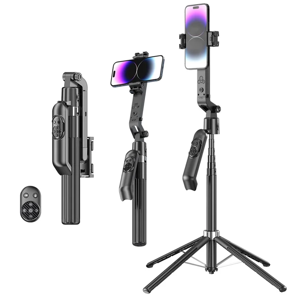 Q565 Face Tracking Selfie Stick - Tripod 1.80m With Remote Control