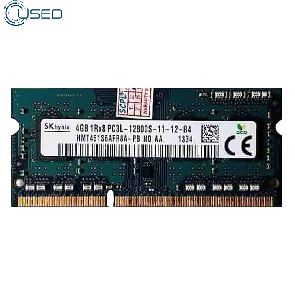 RAM USED LAPTOP DDR3 PC3L 4G
