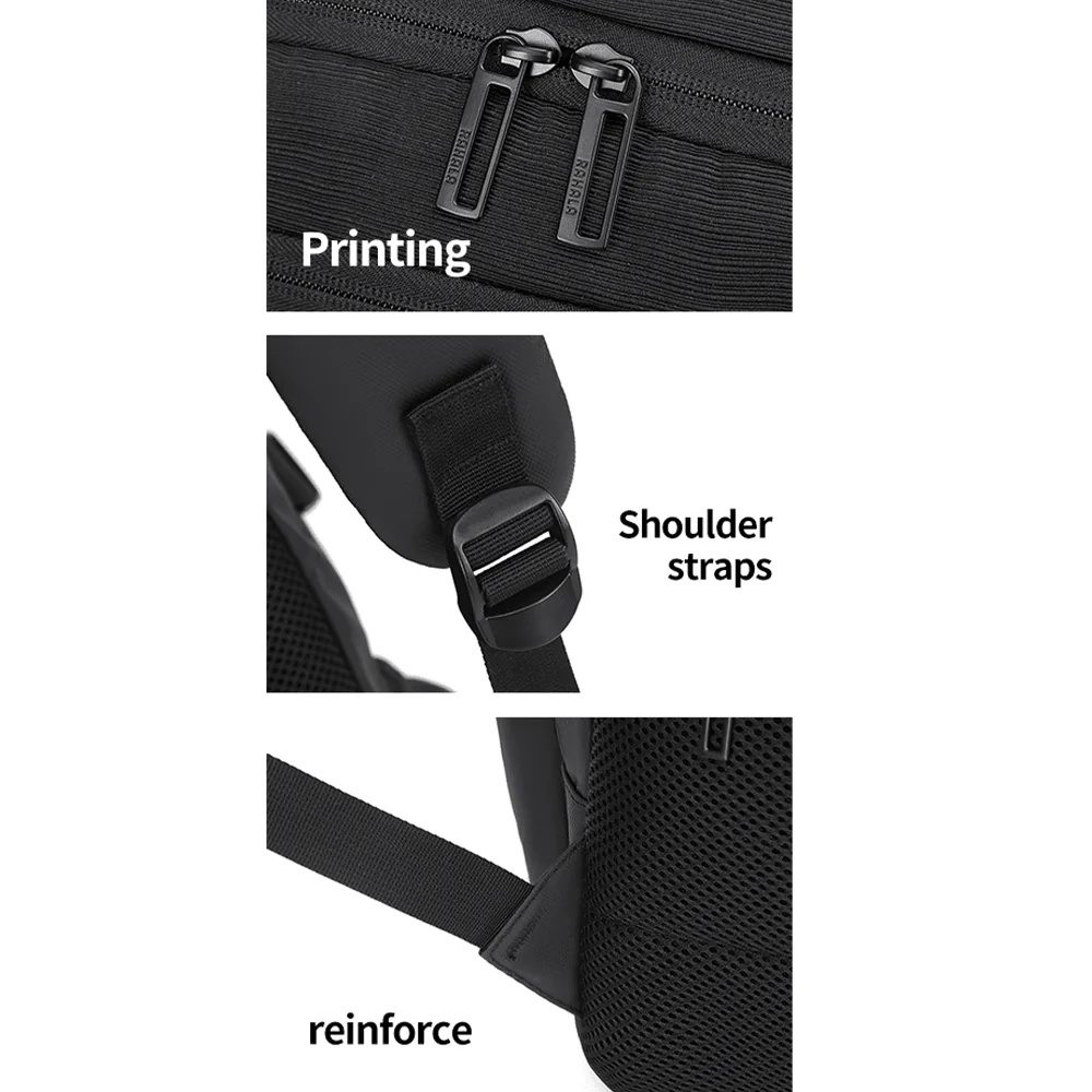 Rahala 2209 15.6 Inch Laptop Backpack - Black