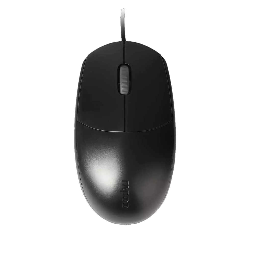 Rapoo N100 USB Wired Mouse - Black