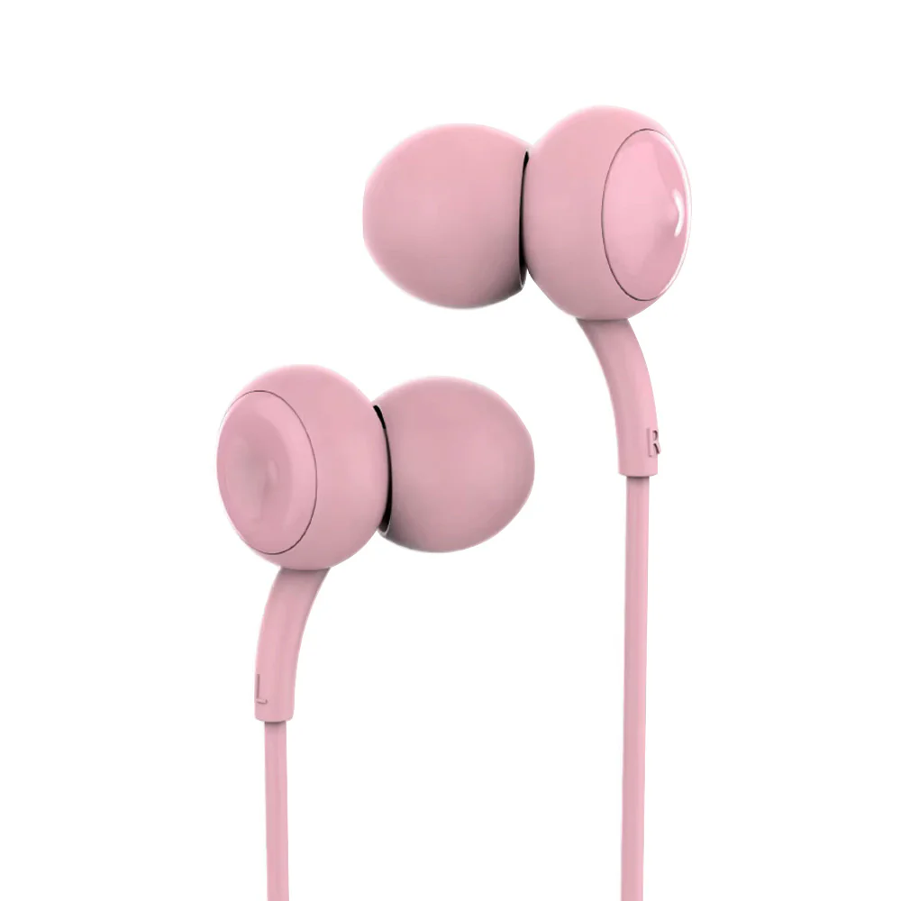 Remax RM-510 3.5mm Wired Earphones - Pink