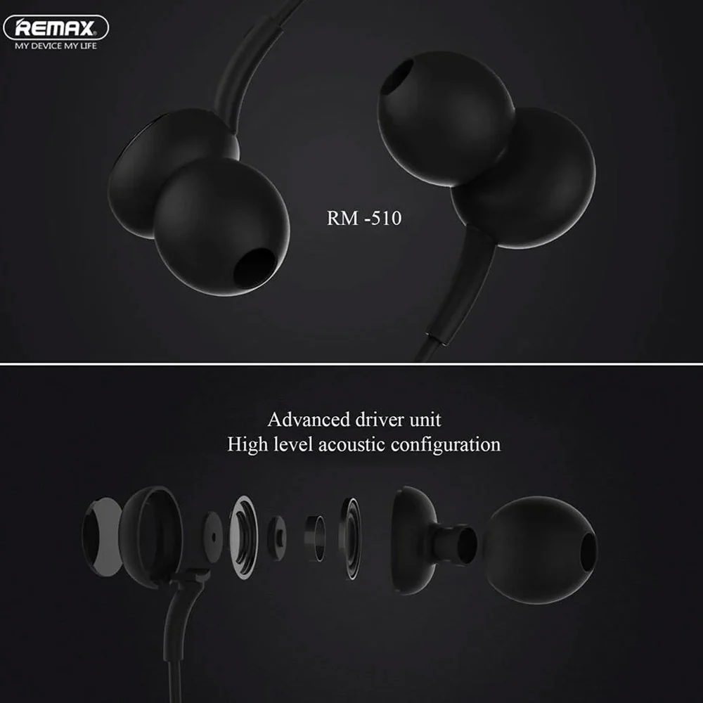 Remax RM-510 3.5mm Wired Earphones - White