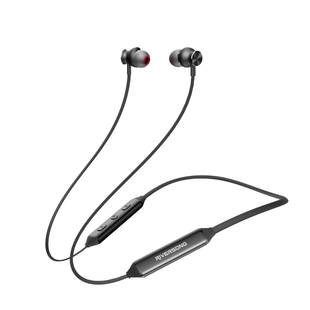 Riversong Stream L3 EA510 ENC Neckband Bluetooth Earphone - Black