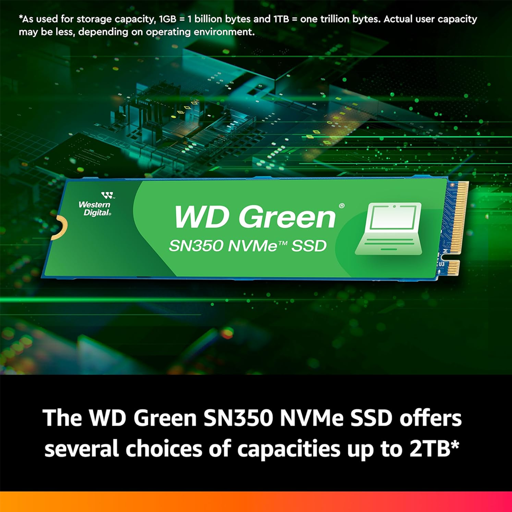 Western Digital Green SN350 1TB PCIe NVMe M.2 SSD