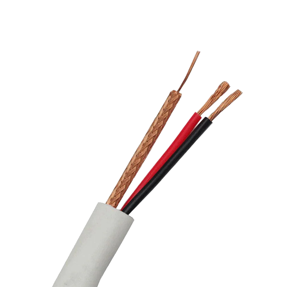Cable Shield + Power RG174 Standard 50M - White