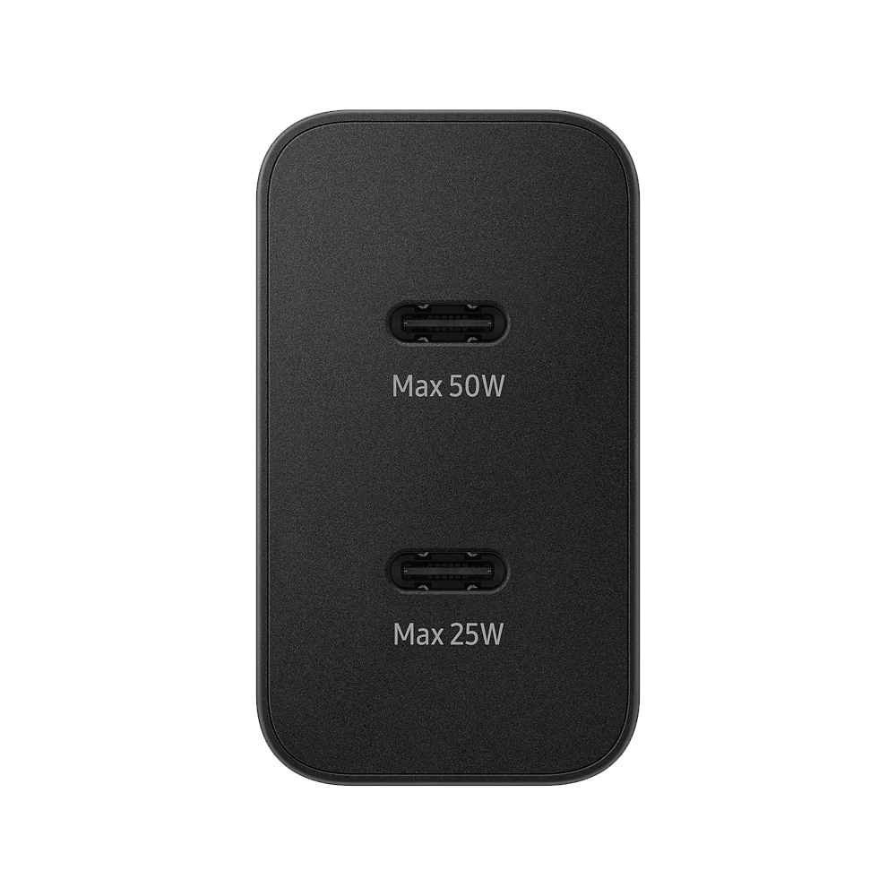 Samsung EP-T5020XBEGGB 50W Type-C Adapter Duo With Cable Type-C to Type-C (5A/1.8m) - Black