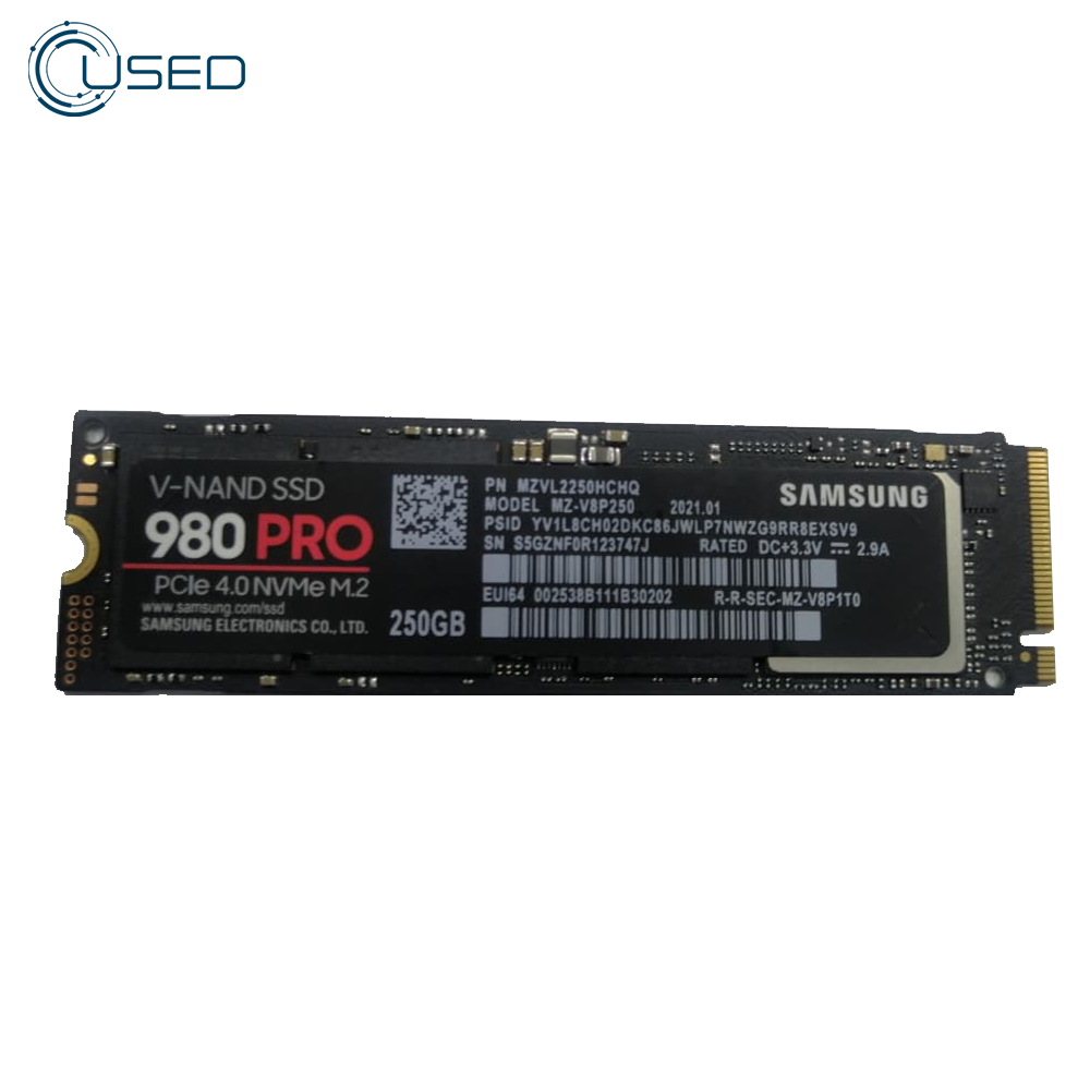 Samsung EVO 250GB NVMe M.2 SSD 2280 (Original Used)