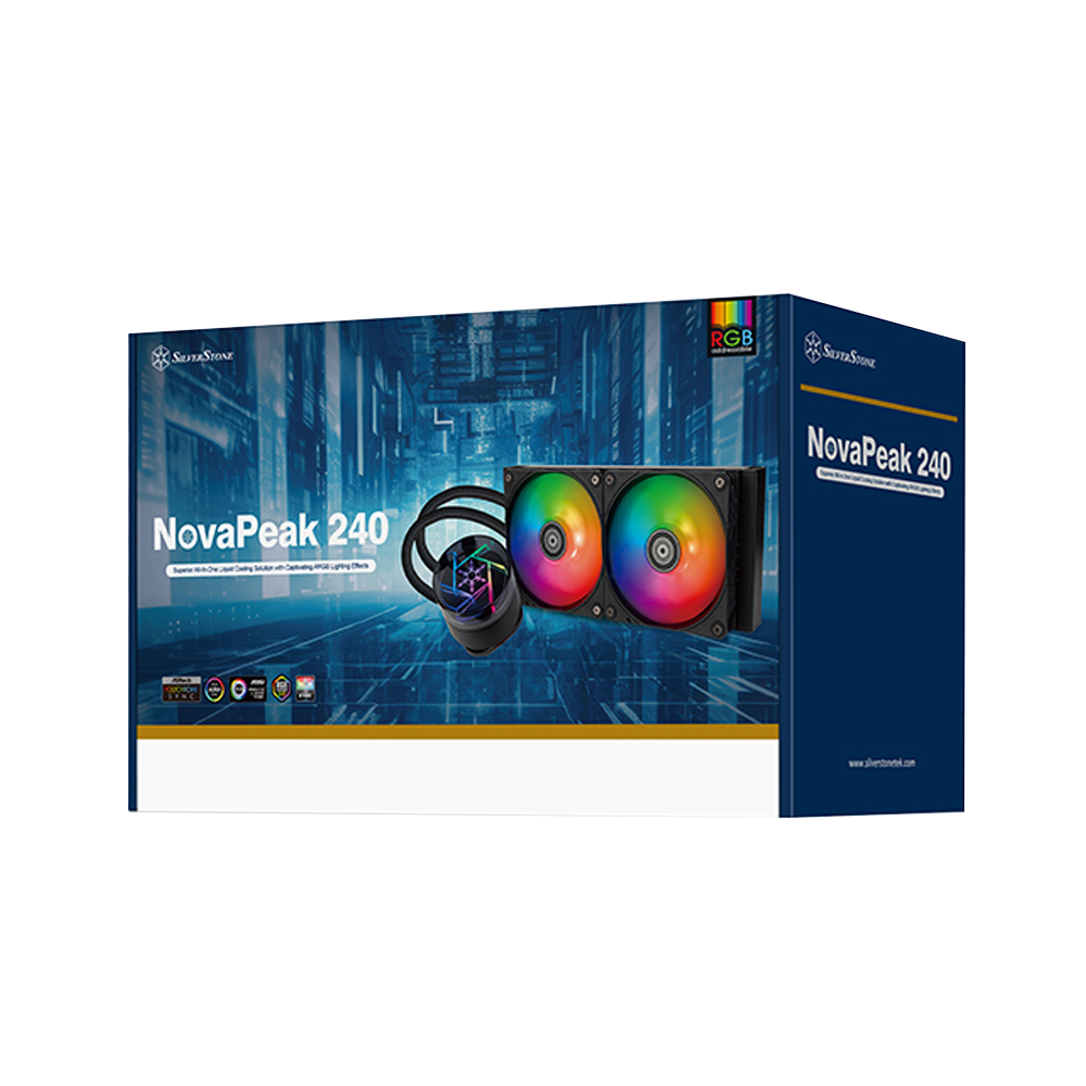 SilverStone NovaPeak 240 ARGB Liquid Cooler