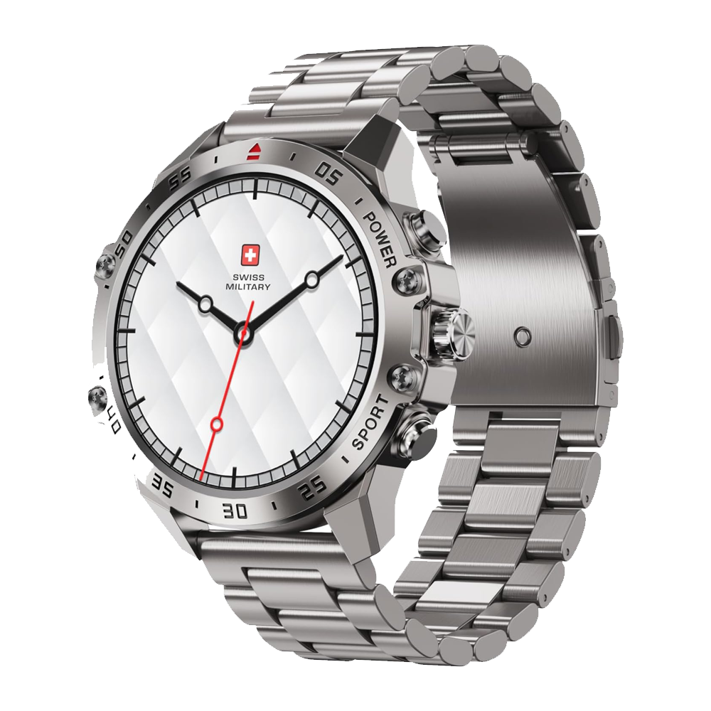 Swiss Military DOM 5 Smart Watch - Metal Strap Silver