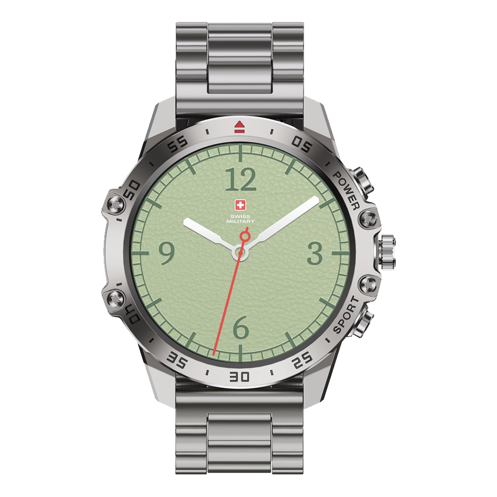 Swiss Military DOM 5 Smart Watch - Metal Strap Silver