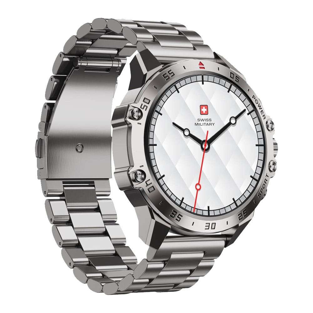 Swiss Military DOM 5 Smart Watch - Metal Strap Silver