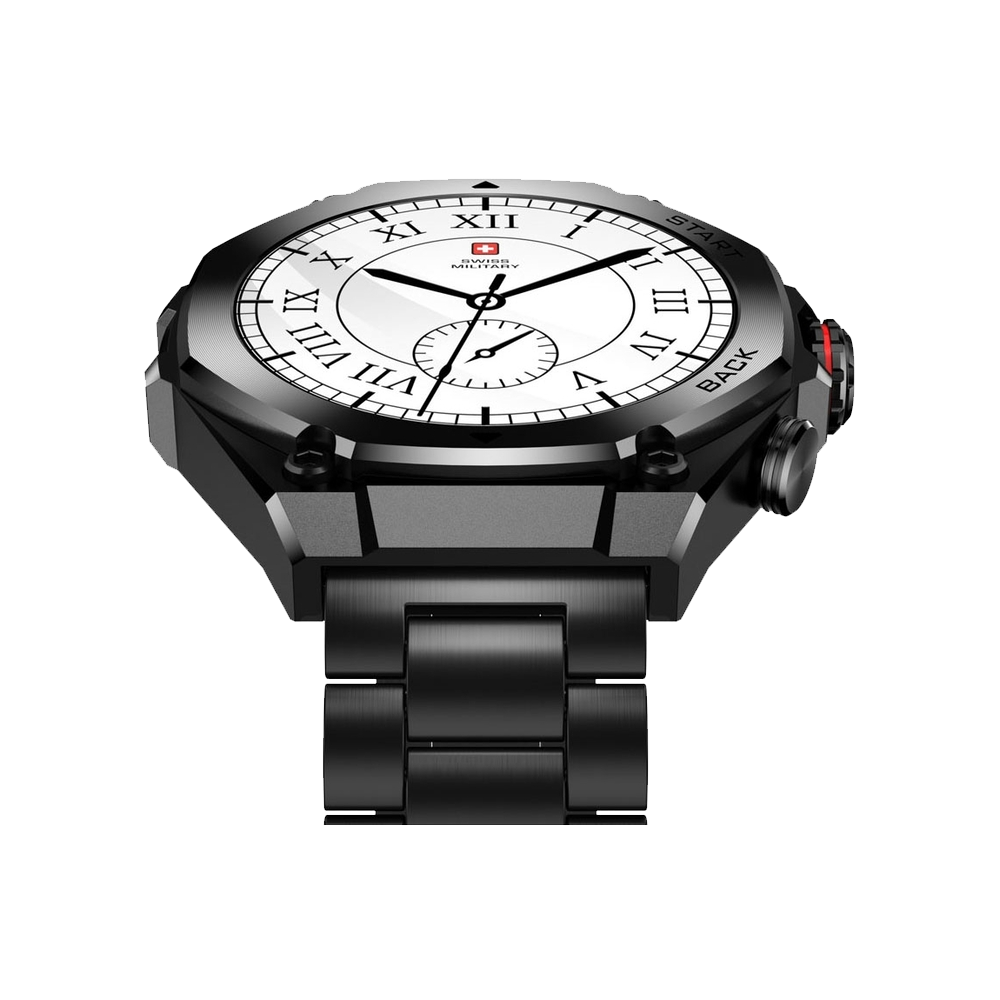 Swiss Military DOM 6 Smart Watch - Black Metal Case With Black Metal Strap