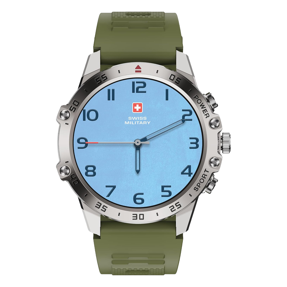 Swiss Military DOM 5 Smart Watch - Silicone Strap Green