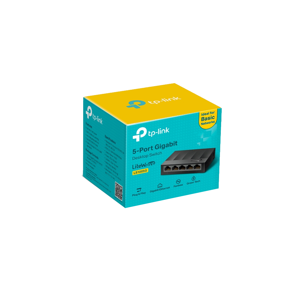 TP-Link LS1005G 5-Port 10/100/1000Mbps Desktop Switch