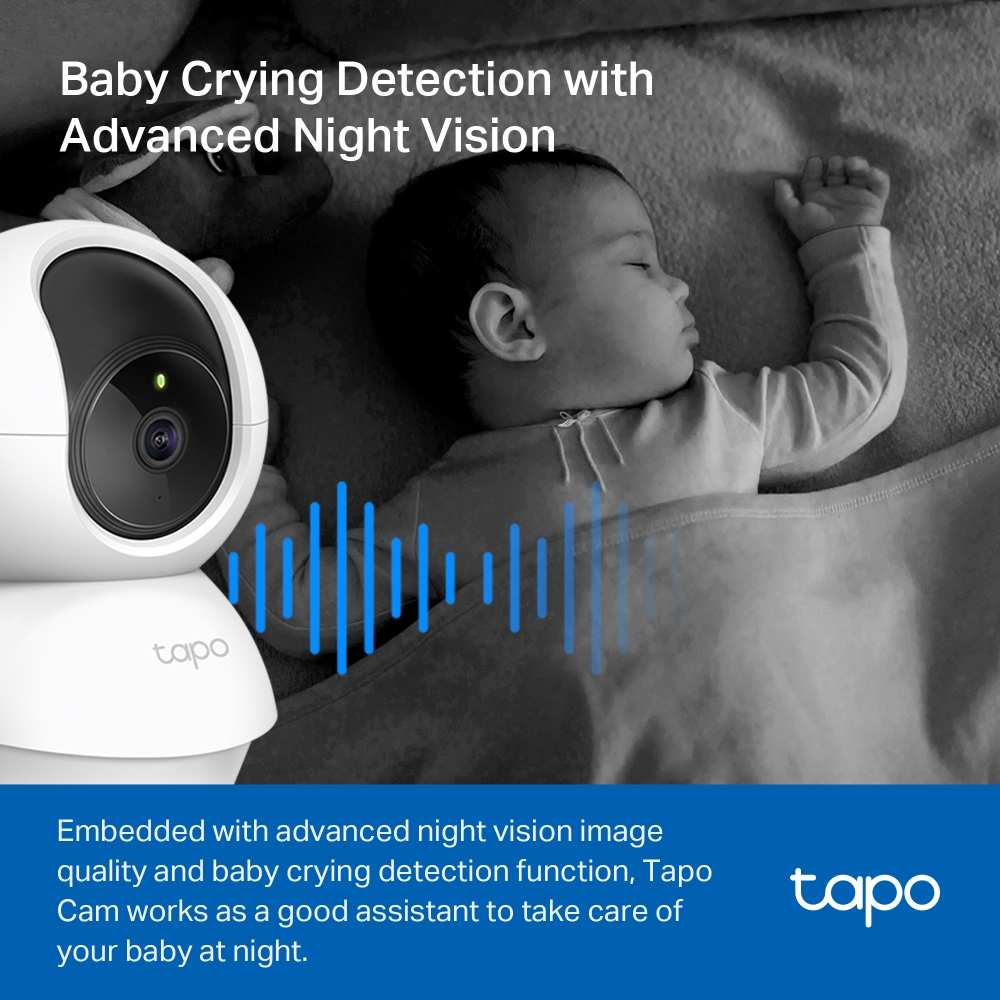 TP-Link Tapo C200C Pan/Tilt Home Security Wi-Fi Camera 2MP 4mm Indoor