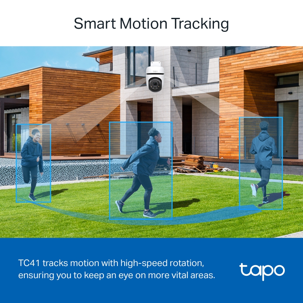 TP-Link Tapo CT41 Pan/Tilt Security Wi-Fi Camera 2K 3MP Outdoor (Color Night Vision)
