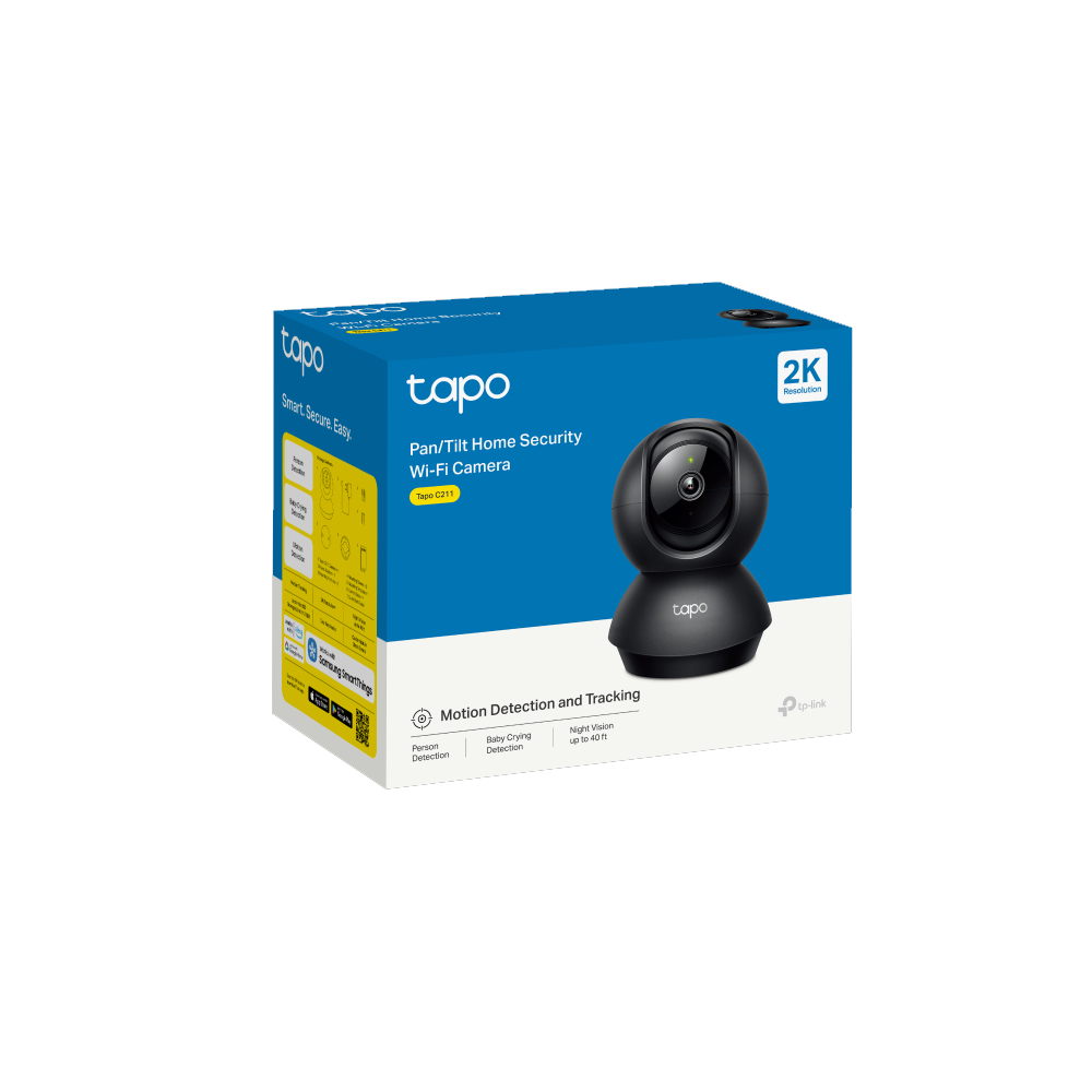 TP-Link Tapo C211 Pan/Tilt 2K/3MP 4mm Home Security Wi-Fi Camera