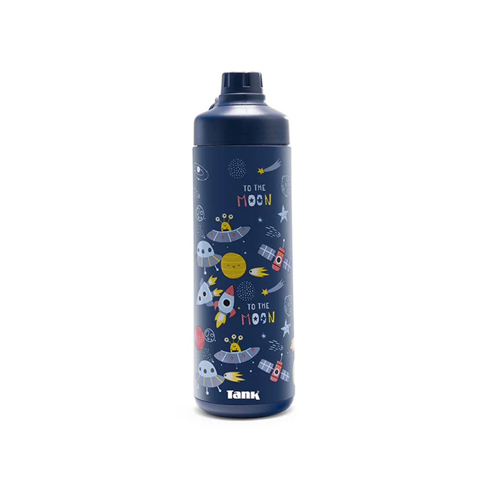 Tank Me Super Cool Mini Printed Water Bottle 650ml - Space