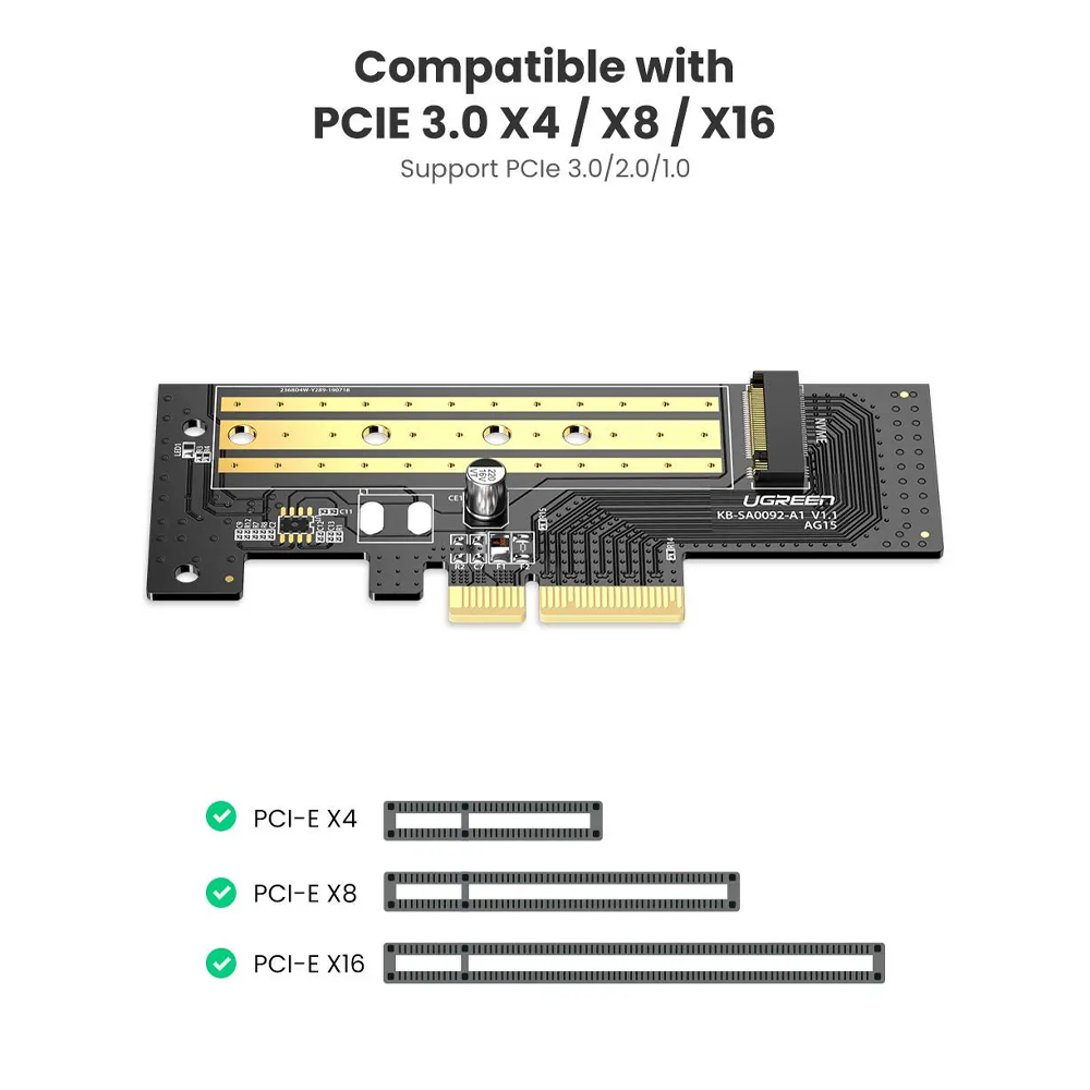 Ugreen 70503 M.2 NVMe to PCIE 3.0x4 Expansion Card