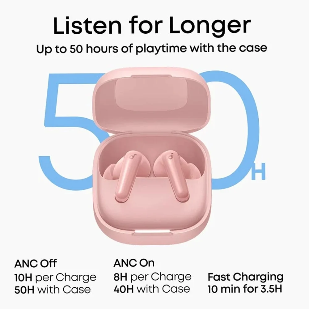 Anker Soundcore R60i NC D1202H11 ANC Earbuds - Pink