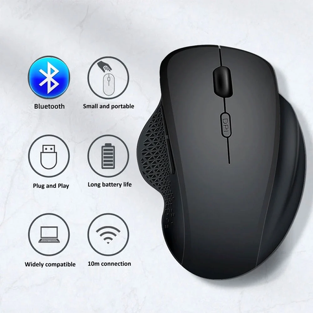Jertech Elite W500 Rechargeable Bluetooth/Wireless Gaming Mouse