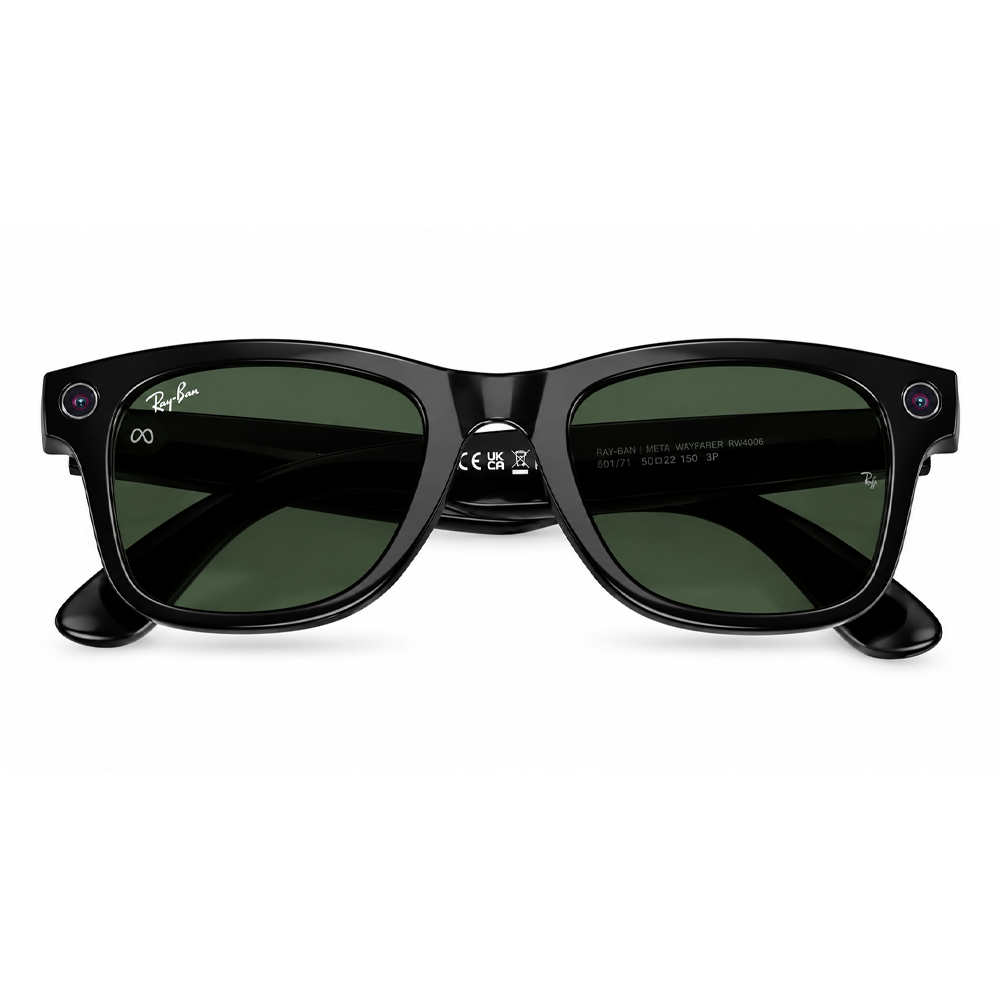 Ray-Ban Meta RW4012 Wayfarer GEN 2 Sunglasses  - F Shiny Black / L Transitions Green