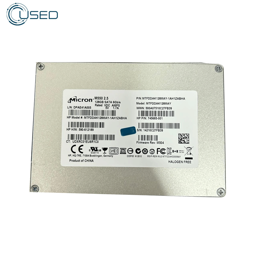 Micron 128GB 2.5 Inch SATA SSD (Original Used)
