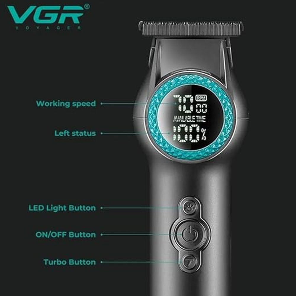 VGR V-990 Professional Hair Trimmer - Black