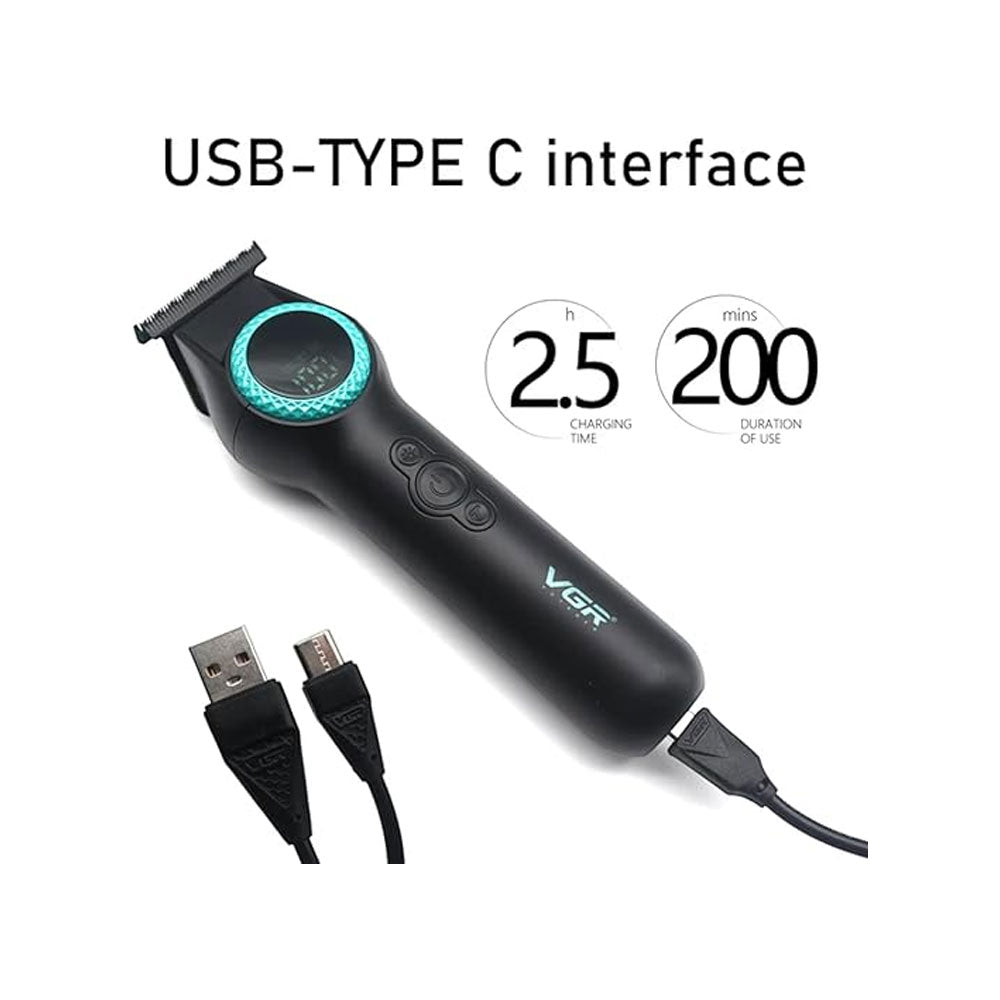 VGR V-990 Professional Hair Trimmer - Black