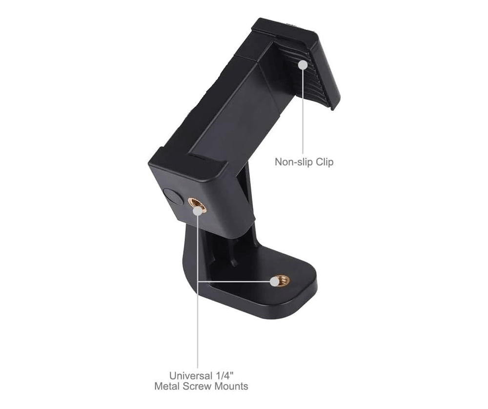 Plokama CL-20 360° Rotating Moblie Phone Clip for Tripod