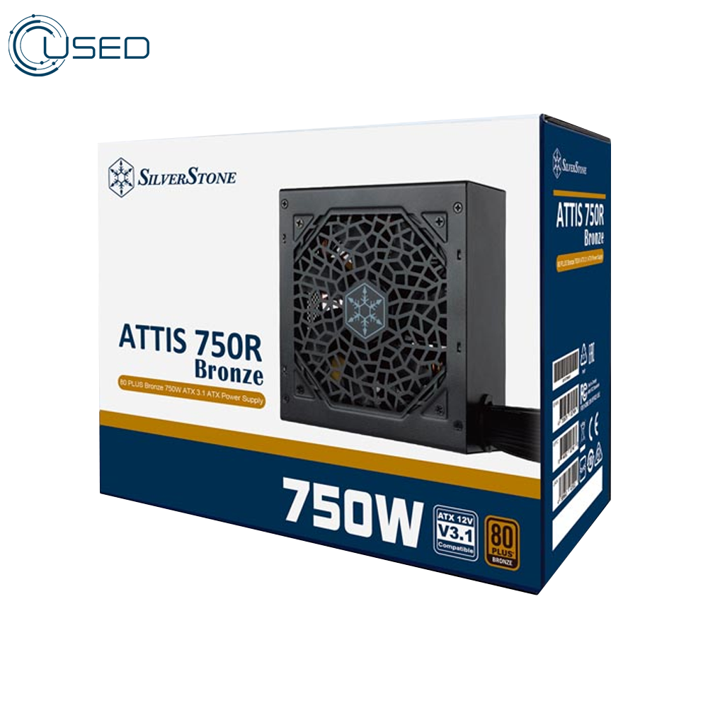 SilverStone ATTIS 750R 80 Plus Bronze Power Supply (750W) (Used)