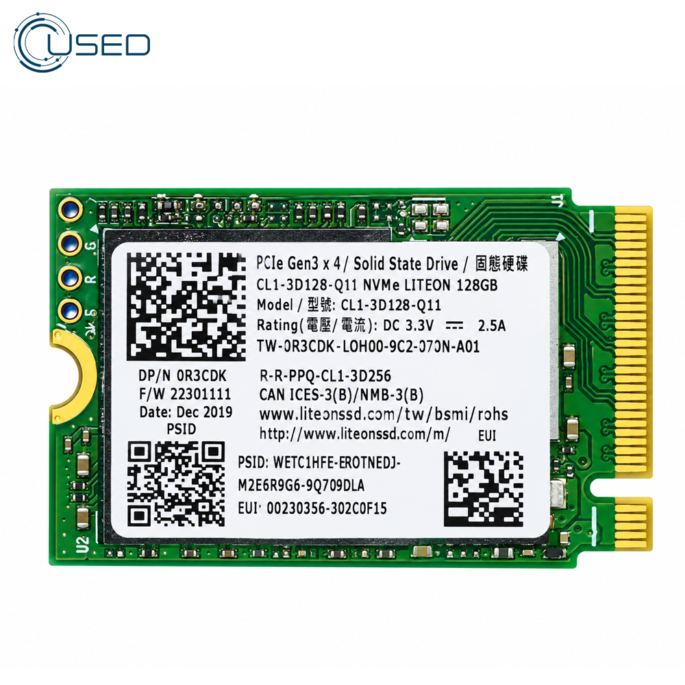 Lite-On 128GB NVMe M.2 SSD 2230 (Original Used)