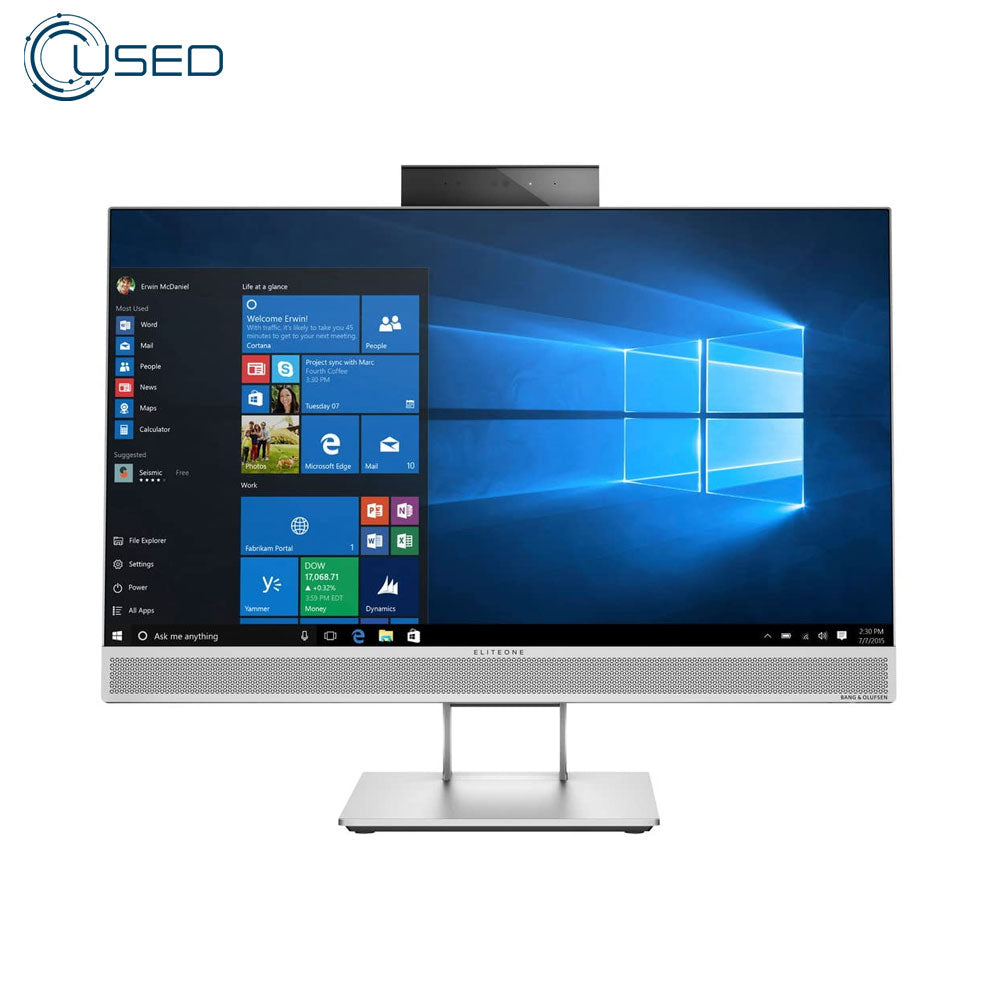 HP EliteOne 800 G4 All-in-One PC (Intel Core i5/8500 - 8GB DDR4 - 256GB SSD - Intel UHD Graphics 630 - CAM - WIFI - DVD - Touch  23.8 Inch Frameless) - Original Used
