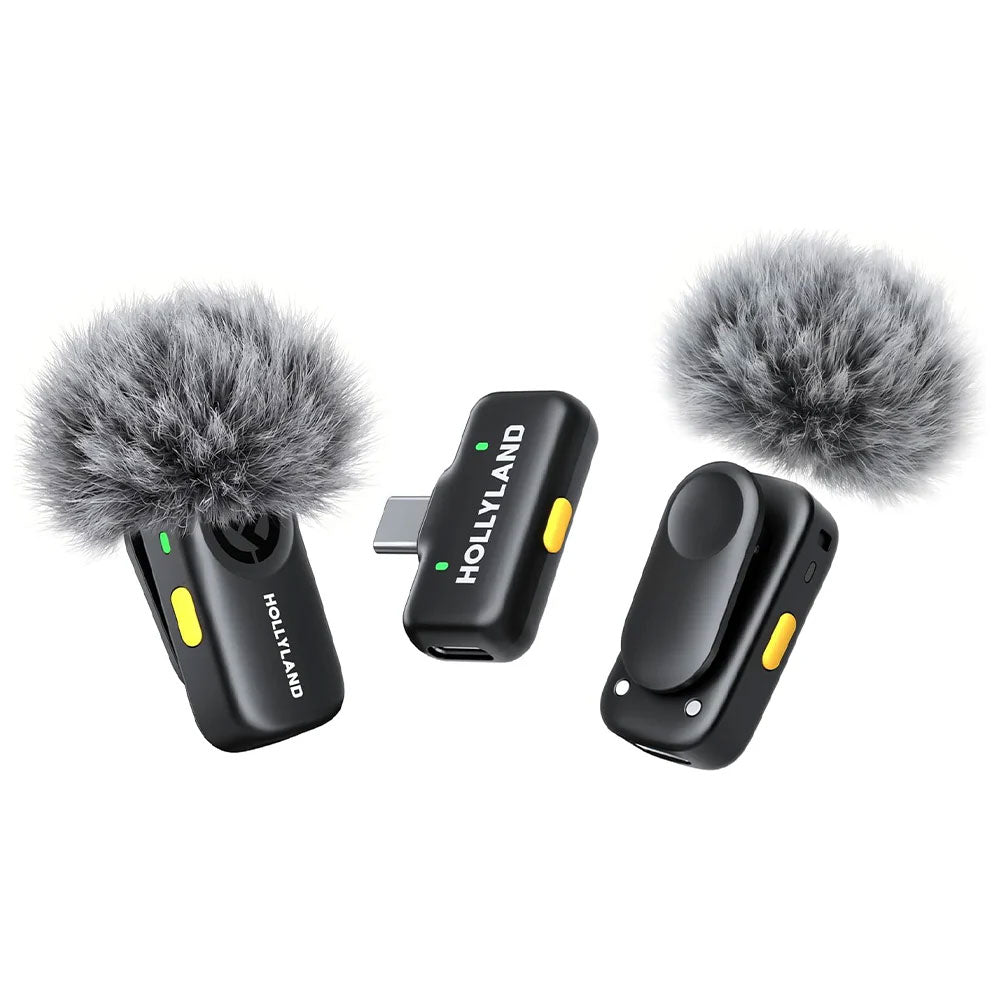 Hollyland Lark A2 Mini Duo Type-C Dual Channel Wireless Microphone - Space Gray