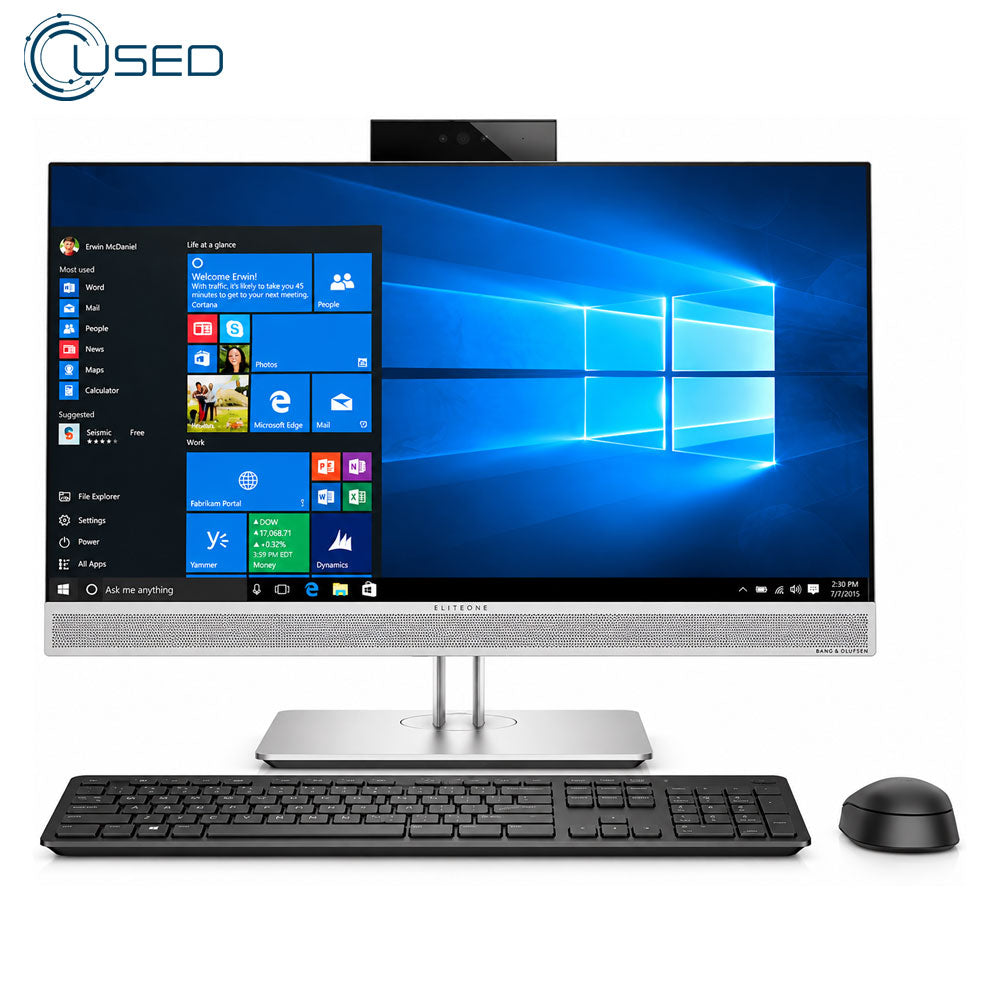 HP EliteOne 800 G3 All-in-One PC (Intel Core i5/7500 - 8GB DDR4 - 256GB SSD - Intel HD Graphics 630 - CAM - WIFI - DVD - Touch 23.8 Inch Frameless) - Original Used