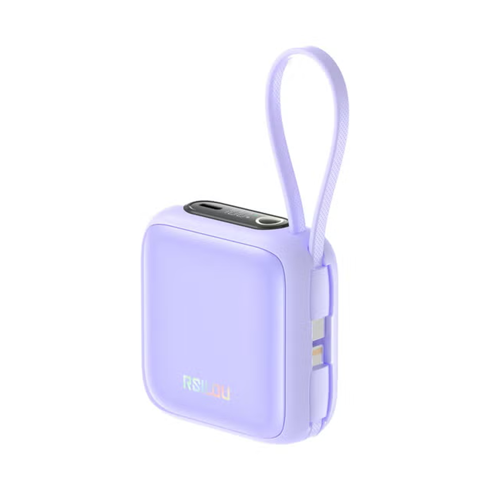 Rsilou Mini R1021-003 22.5W Power Bank 10000mAh - Purple