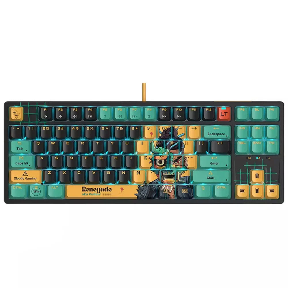 Bloody AT87 Alpha Optical Switch Wired Mechanical Gaming Keyboard - Renegade