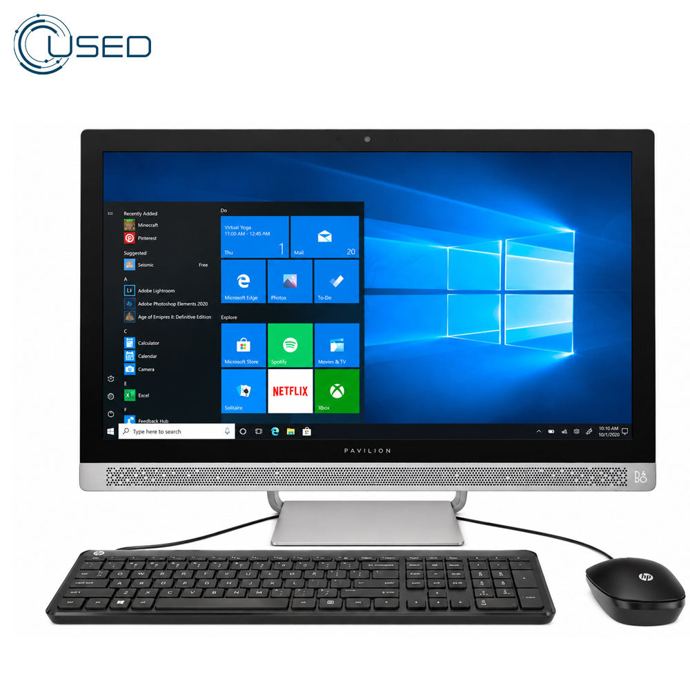 HP Pavilion 24-6230XT All-in-One PC (Intel Core i5/7400T - 8GB DDR4 - 1TB HDD - Intel HD Graphics 630 - CAM - WIFI - DVD - Touch 24 Inch Frameless) - Original Used